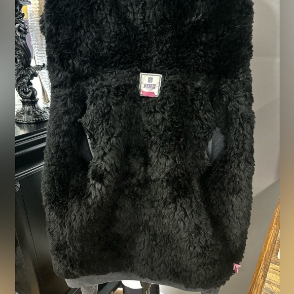 PINK Victoria’s Secret Green Bay packers faux fur lined bling hoodie - Picture 10 of 15